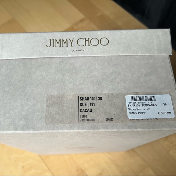 Jimmy Choo brown suede peeptoe slingback pumps - Picture 8 of 8